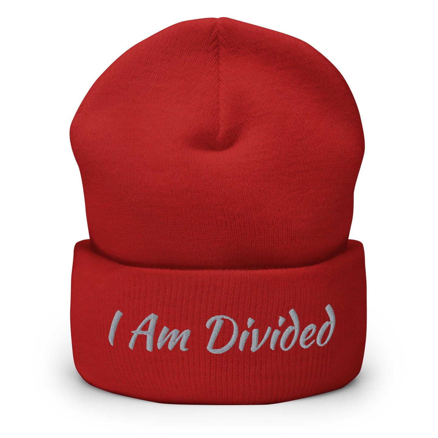 Beanie mit Bündchen und „I Am Divided“-Logo