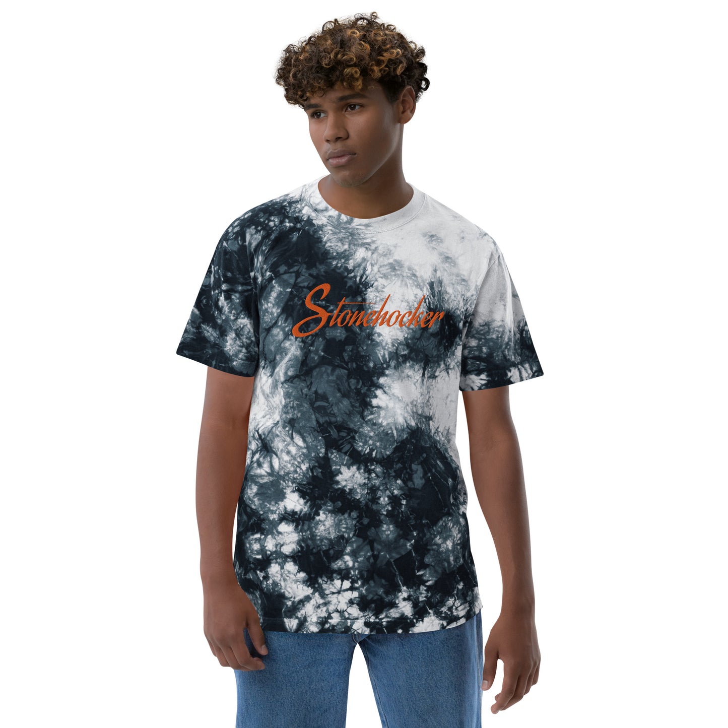 Stonehocker Übergroßes Batik-T-Shirt