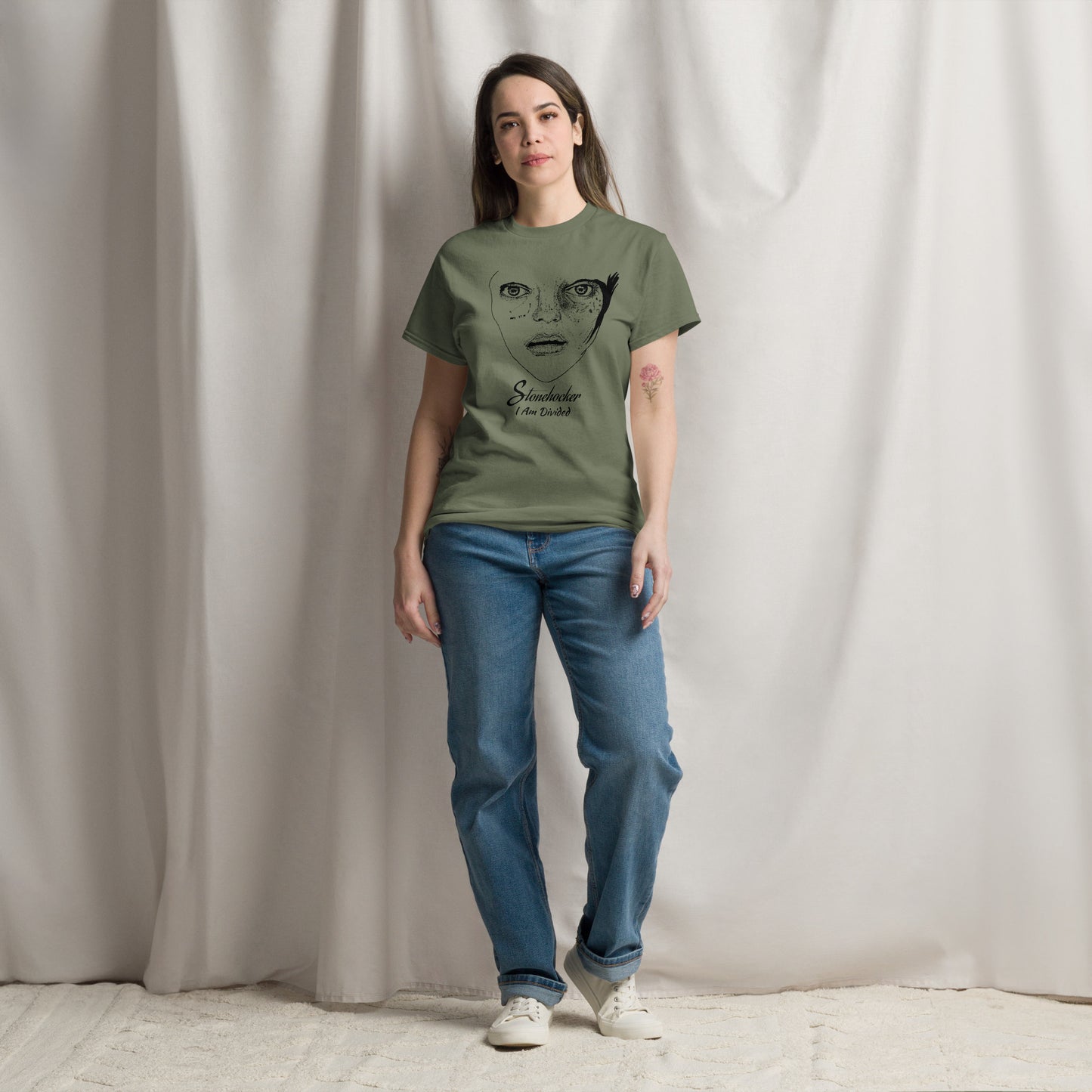 "I Am Divided" Kunst Unisex klassisches T-Shirt